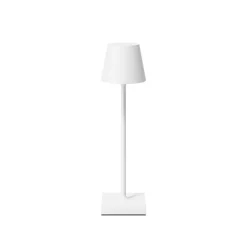 Nuindie pocket LED genopladelig bordlampe, hvid, IP54, dæmpbar