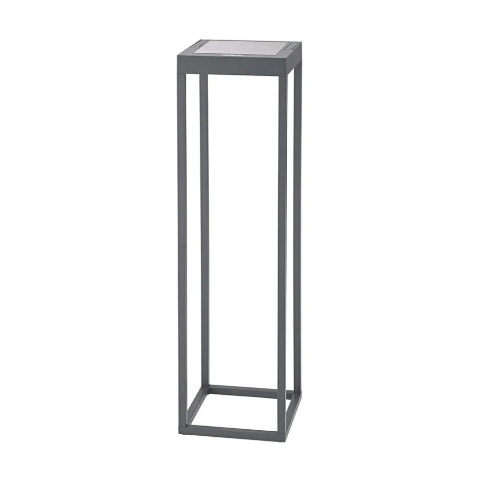 Numove LED solcellelampe, grafitgrå, højde 52,5 cm