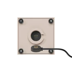 Nutalis mini LED-bordlampe, beige, IP54, dæmpbar