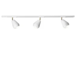 Nuura loftlampe Anoli Spot Track 3, guld/hvid, 3 lyskilder