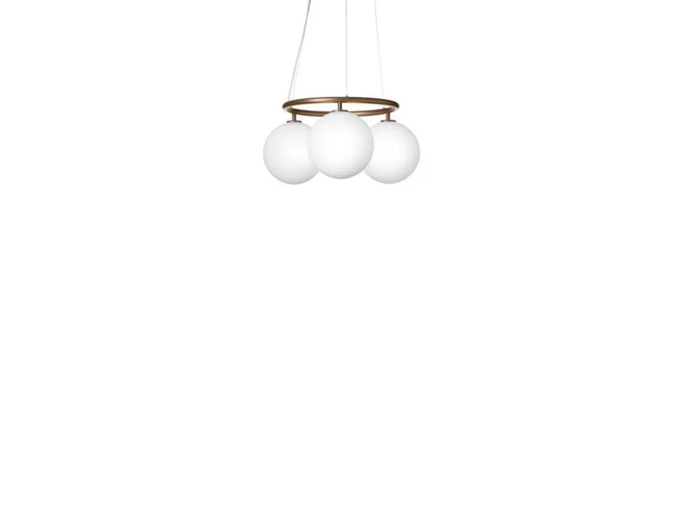 Nuura lysekrone Miira 3 Circular, Ø 54 cm, bronze/opal