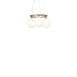 Nuura lysekrone Miira 3 Circular, Ø 54 cm, bronze/opal
