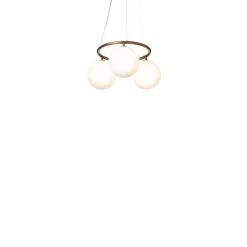 Nuura lysekrone Miira 3 Circular, Ø 54 cm, bronze/opal