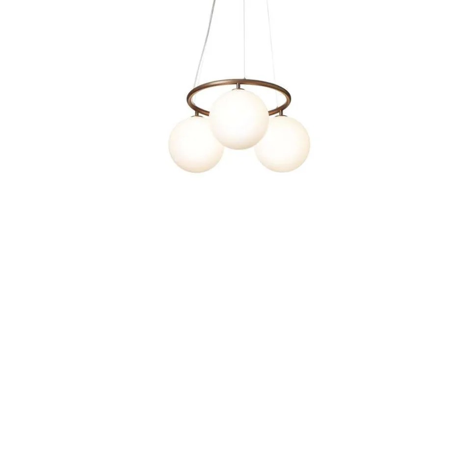 Nuura lysekrone Miira 3 Circular, Ø 54 cm, bronze/opal