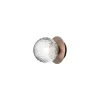 Nuura væglampe Liila 1, Ø 14 cm, IP44, bronze/klar
