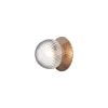 Nuura væglampe Liila 1, Ø 16,5 cm, IP44, bronze/klar