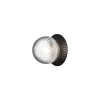 Nuura væglampe Liila 1 IP44 Ø 16,5 cm, sort/klar