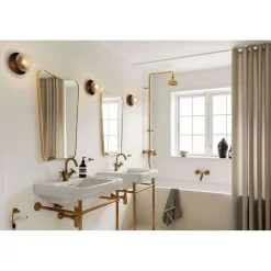 Nuura væglampe Liila 1 IP44 Ø 16,5 cm, sort/klar