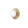 Nuura væglampe Liila Muuse, Ø 20 cm, IP44, guld/opal