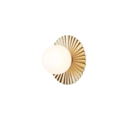 Nuura væglampe Liila Muuse, Ø 20 cm, IP44, guld/opal