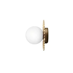 Nuura væglampe Liila Muuse, Ø 20 cm, IP44, guld/opal