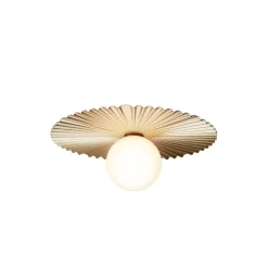 Nuura væglampe Liila Muuse, Ø 42 cm, IP44, guld/opal