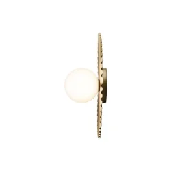 Nuura væglampe Liila Muuse, Ø 42 cm, IP44, guld/opal