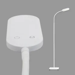 Office Step LED-gulvlampe, hvid, kan dæmpes, CCT