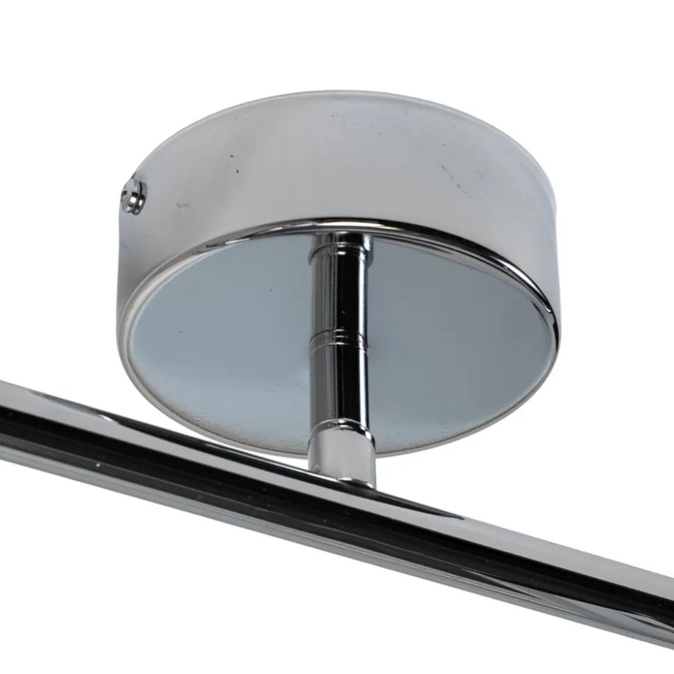 Oktano loftspot, kromfarvet Længde 30 cm 2 lyskilder metal