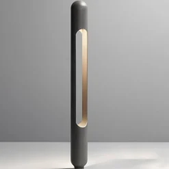 OLEV Grounding LED-gadelampe, stål, sort