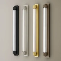 OLEV LED-væglampe CHARMER, guld, metal/glas, 2.700 K, IP44