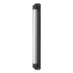 OLEV LED-væglampe CHARMER, sort metal/glas 2.700 K IP44