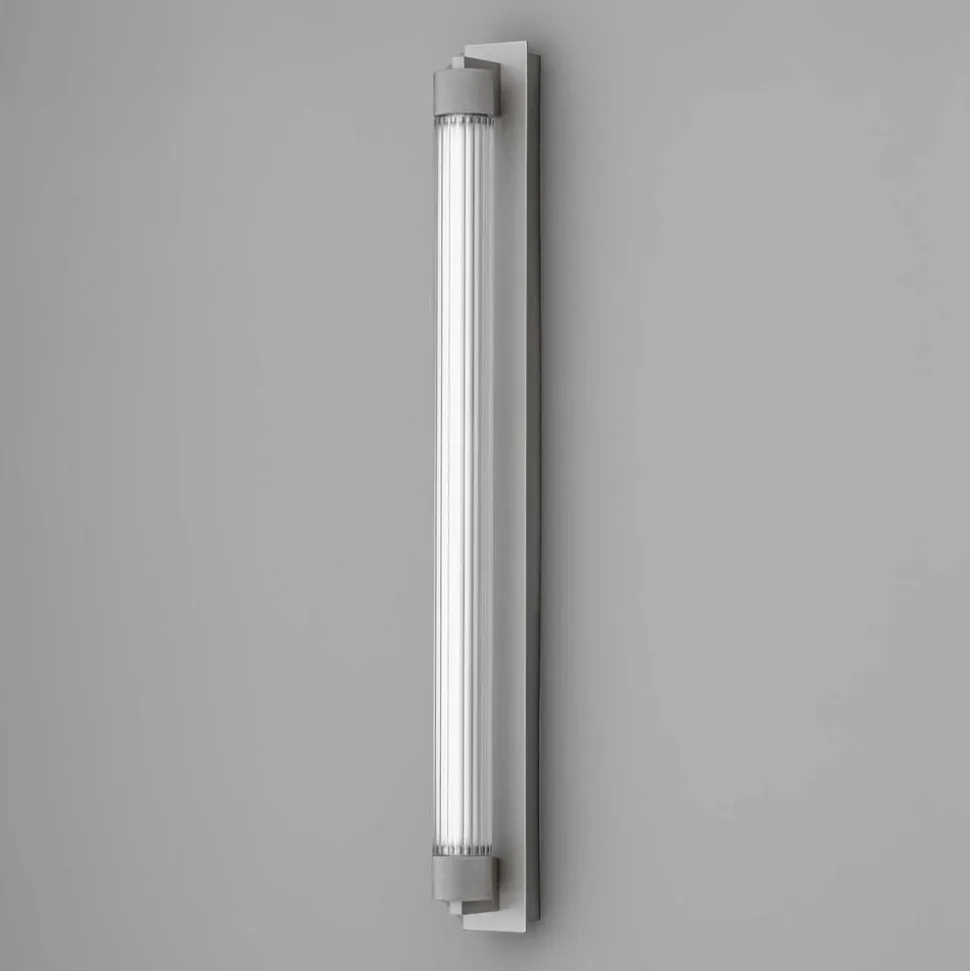 OLEV LED-væglampe CHARMER, titan, metal/glas, 2.700 K IP44