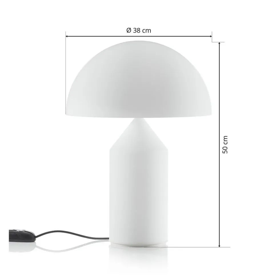 Oluce Atollo - bordlampe i Murano-glas, 50 cm