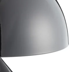 Oluce Atollo bordlampe, dæmpbar, Ø38cm, sort