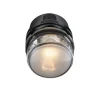 Oluce LED-væglampe Fresnel, kromfarvet, aluminium, glas, 2.700 K