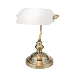 Onella bordlampe i banklampe opal