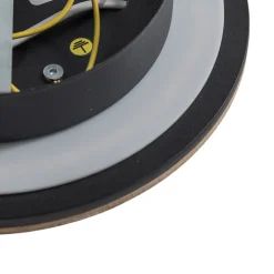 Orios LED-væglampe, træ, Ø 20 cm, indirekte spotlight