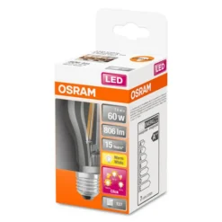 OSRAM Classic A LED-pære E27 6,5 W 827 3-Step-dim