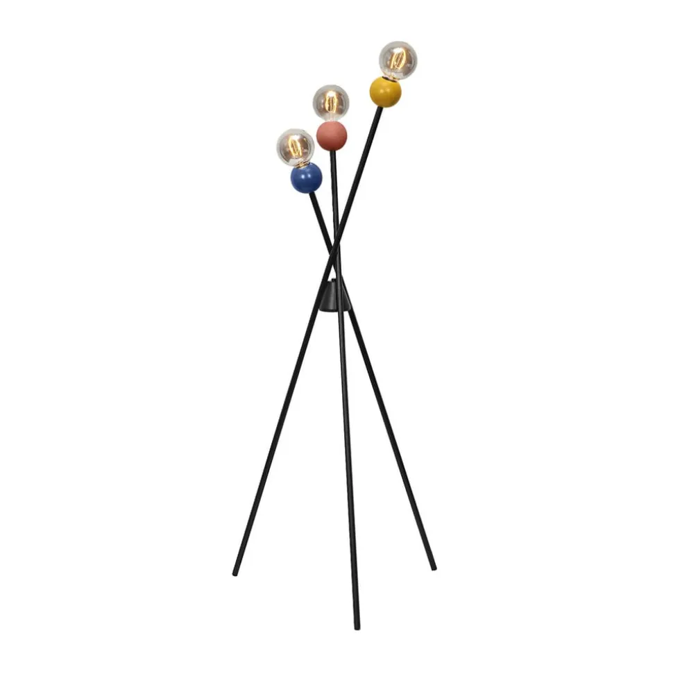 OSRAM gulvlampe Decor Bubble, farverig, 3 lyskilder, stål, E27