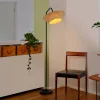 OSRAM gulvlampe Decor Stripes, beige, tekstil, E14