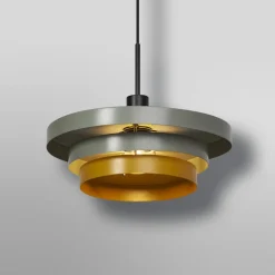 OSRAM hængelampe Decor Layers, grøn/gul, stål, E27