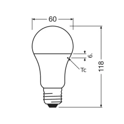 OSRAM LED Classic Star, mat, E27, 10 W, 4.000 K, 1.055 lm