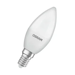 OSRAM LED Classic Star, stearinlys, mat, E14, 7,5 W, 2.700 K