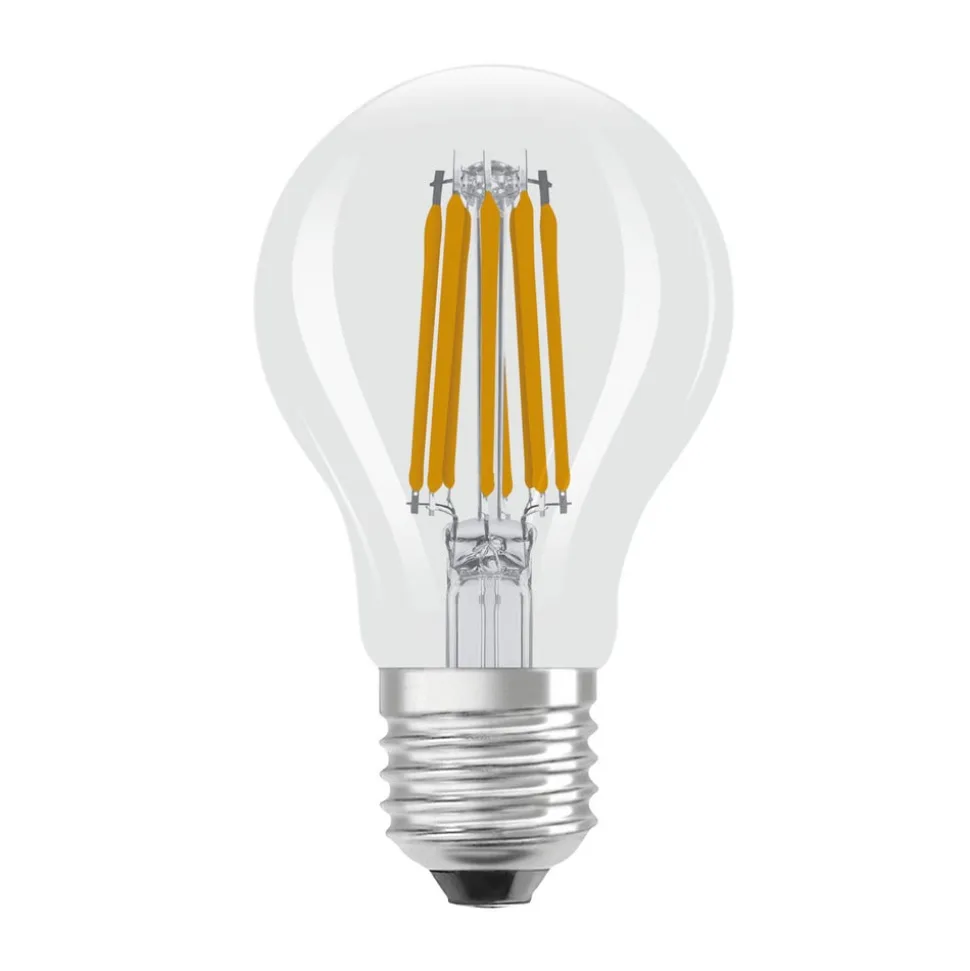 OSRAM LED glødepære E27 7,2W filament 2,700K 1521lm 2-pack