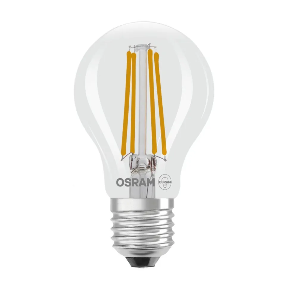 OSRAM LED glødepære E27 5W filament 2,700K 1055lm 2-pack
