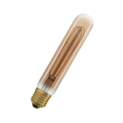 OSRAM LED Vintage 1906, rør, guld, E27, 4,8 W, 822, dim.