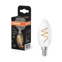 OSRAM LED Vintage B28 E14 4,6W 927 Spiral Filament clear dæmpbar