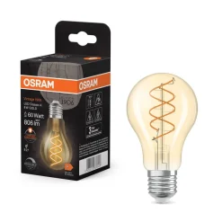 OSRAM LED Vintage E27 8W 2.200K Spiral Filament guld dæmpbar