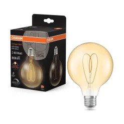 OSRAM LED Vintage G95 E27 8W 922 Heart Filament guld dæmpbar