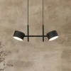 OSRAM LED-hængelampe Decor Kyoto, 2 lyskilder, sort, dæmpbar