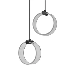 OSRAM LED-hængelampe Decor Circle, 2 lyskilder, CCT, sort
