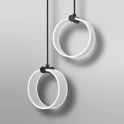 OSRAM LED-hængelampe Decor Circle, 2 lyskilder, CCT, sort