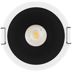 OSRAM LED-indbygningsspot TWIST, hvid/sort, 830, Ø 7 cm metal