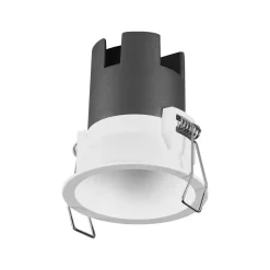 OSRAM LED-indbygningsspot TWIST, hvid/hvid, 830, Ø 7 cm, metal