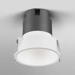OSRAM LED-indbygningsspot TWIST, hvid/hvid, 830, Ø 9,3 cm, metal