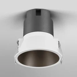 OSRAM LED-indbygningsspot TWIST, hvid/sort 830 Ø 9,3 cm metal
