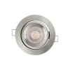 OSRAM LED-indbygningsspot, 3-pak, nikkel, Ø 9 cm, metal 827 dæmpbar