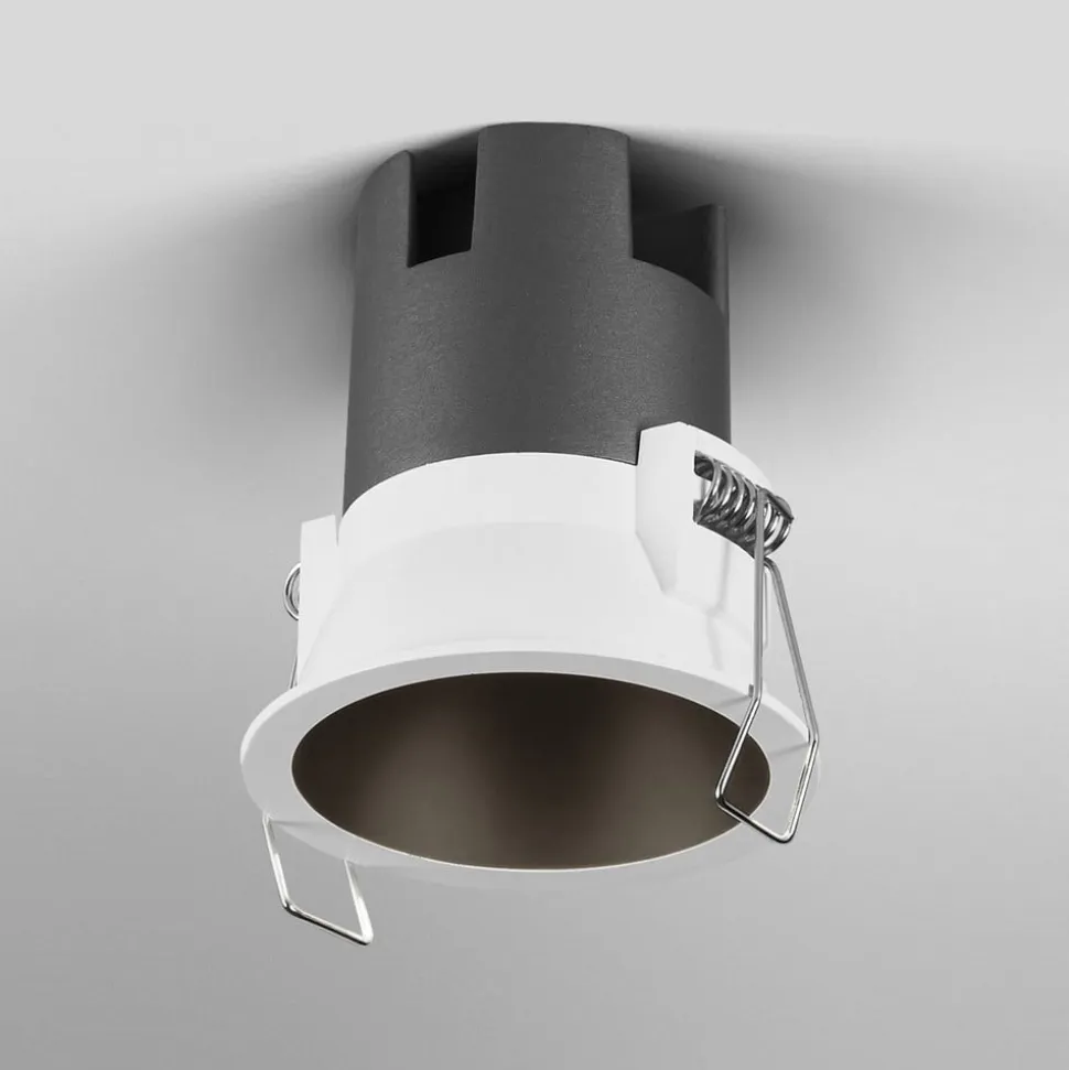 OSRAM LED-indbygningsspot TWIST, hvid/sort, 840, Ø 7 cm metal