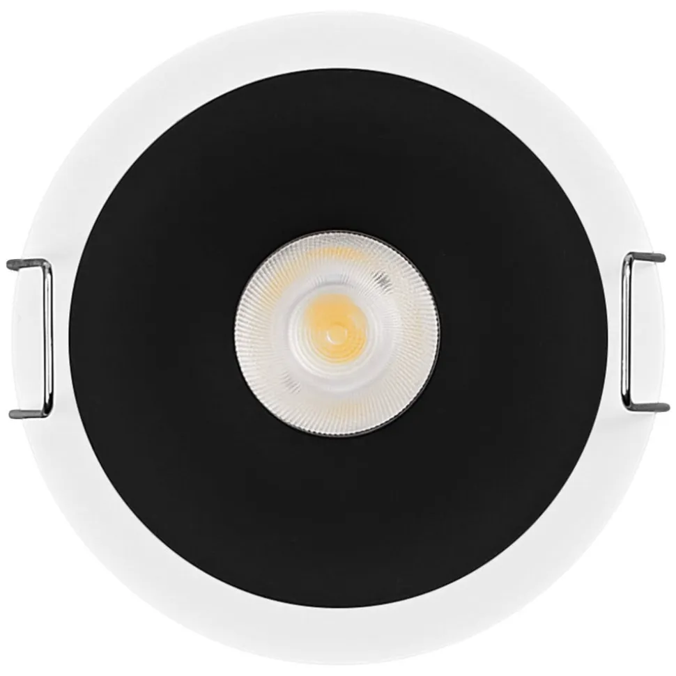 OSRAM LED-indbygningsspot TWIST, hvid/sort, 840, Ø 7 cm metal